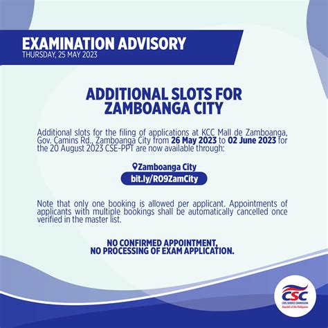 CSC Region 5 Online Slot Reservation .